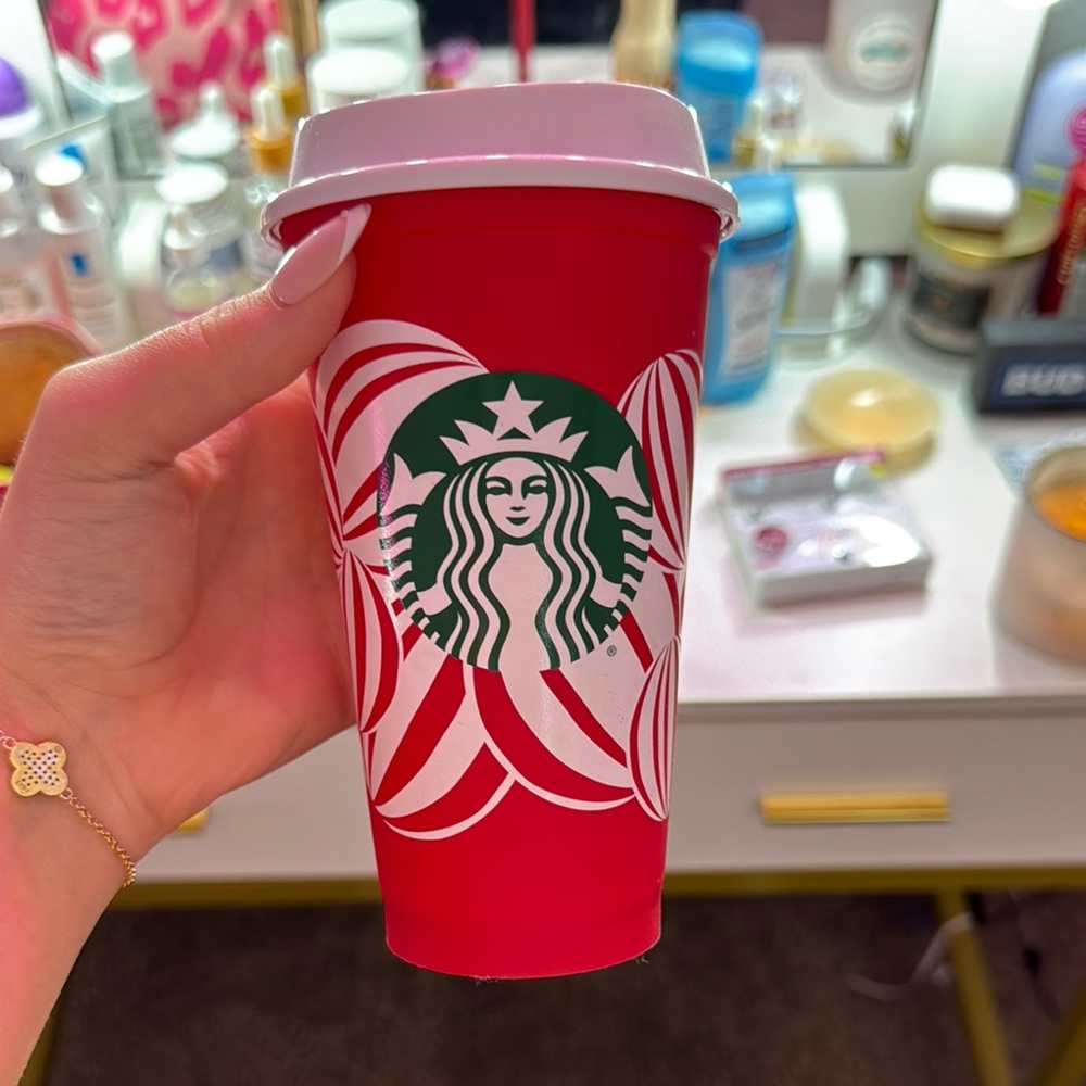 Starbucks Red Reusable Limited Time Christmas Cup